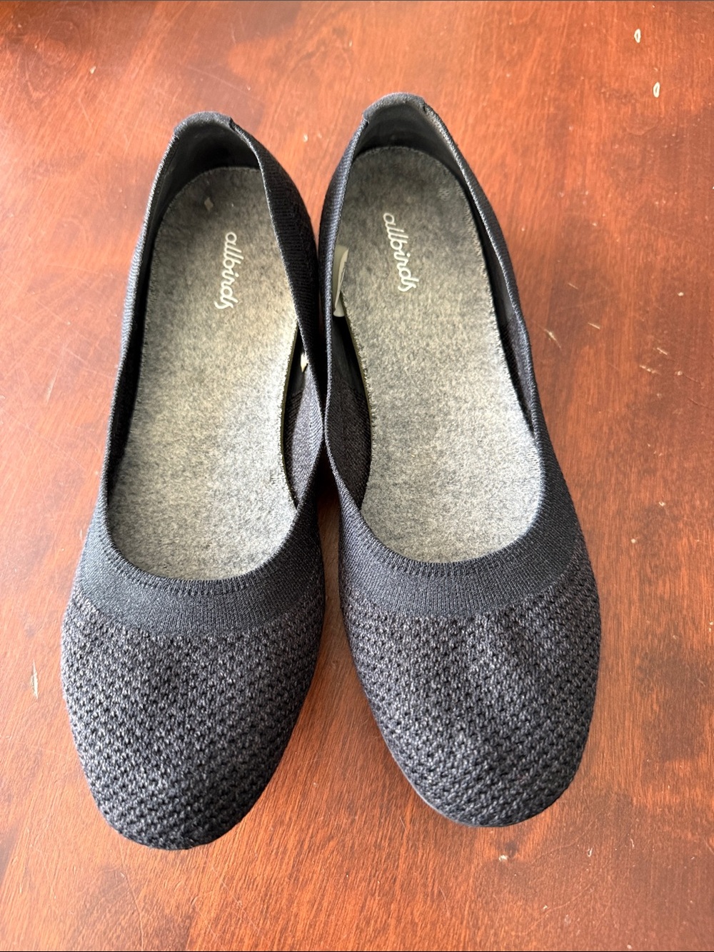 allbirds Black Knit Ballet Flats for Women
